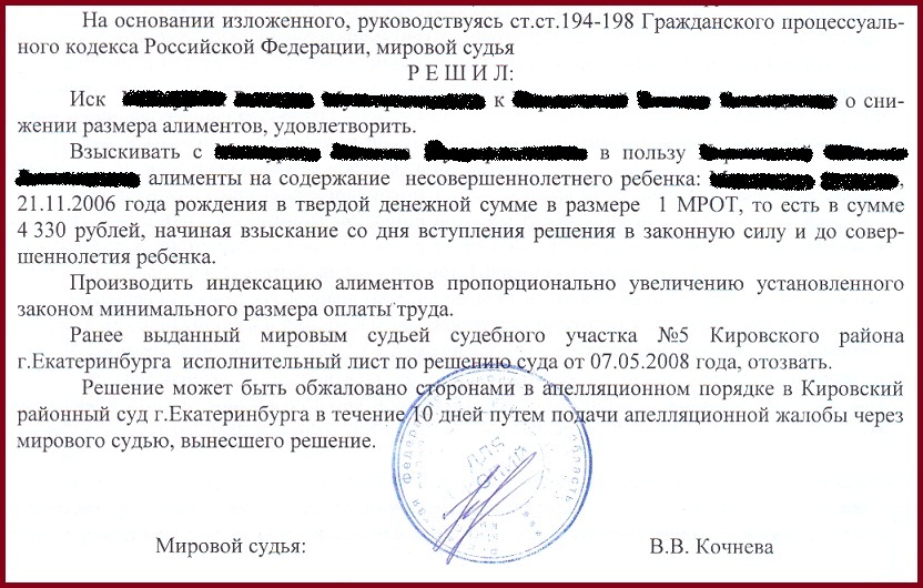 последний Можно ли оспорить иск на алименты них